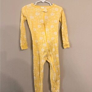 Gerber Yellow Floral Kids Footie